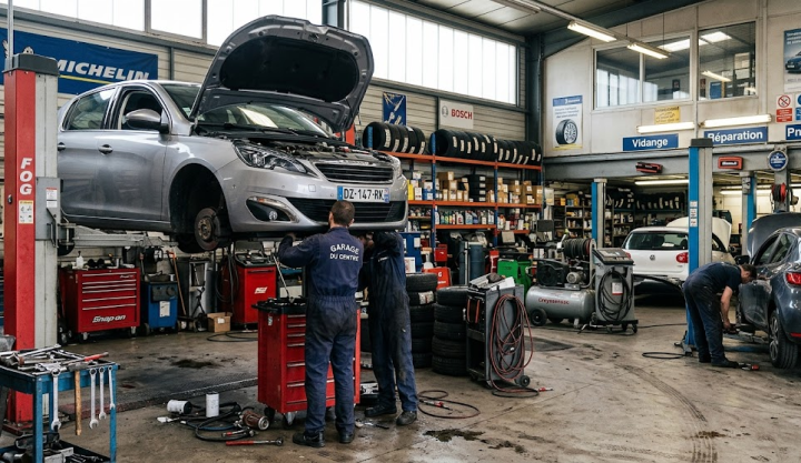 garage automobile